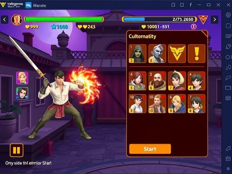 Telugu Warrior Star gameplay screenshot showing character combat